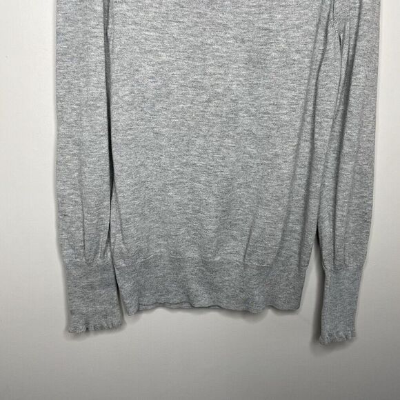 La Vie Rebecca Taylor Sweater Women XS Gray Turtleneck Lightweight Wool Blend - Picture 11 of 14